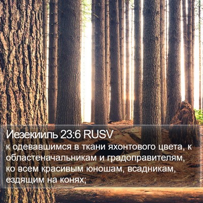 Иезекииль 23:6 RUSV Bible Verse Image