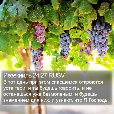 Иезекииль 24:27 RUSV Bible Verse Image