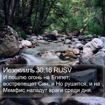 Иезекииль 30:16 RUSV Bible Verse Image