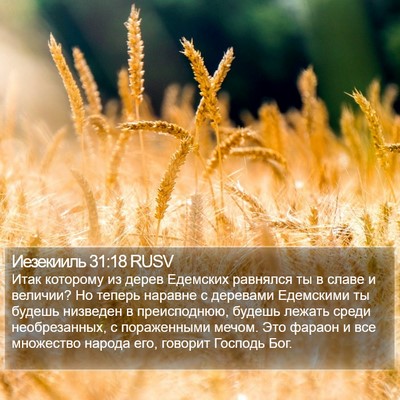 Иезекииль 31:18 RUSV Bible Verse Image