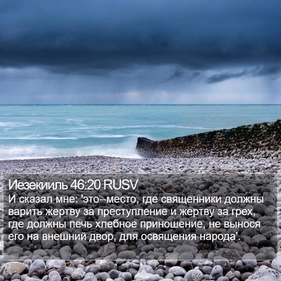 Иезекииль 46:20 RUSV Bible Verse Image