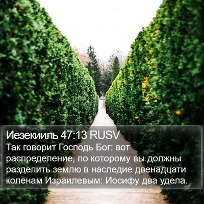 Иезекииль 47:13 RUSV Bible Verse Image
