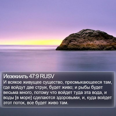 Иезекииль 47:9 RUSV Bible Verse Image