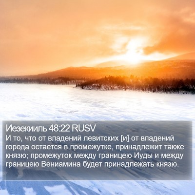 Иезекииль 48:22 RUSV Bible Verse Image