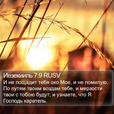 Иезекииль 7:9 RUSV Bible Verse Image