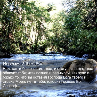 Иеремия 2:19 RUSV Bible Verse Image