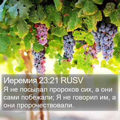 Иеремия 23:21 RUSV Bible Verse Image