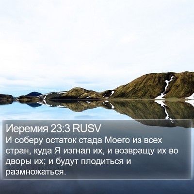 Иеремия 23:3 RUSV Bible Verse Image