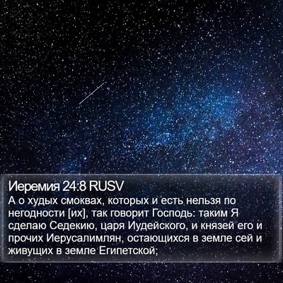 Иеремия 24:8 RUSV Bible Verse Image