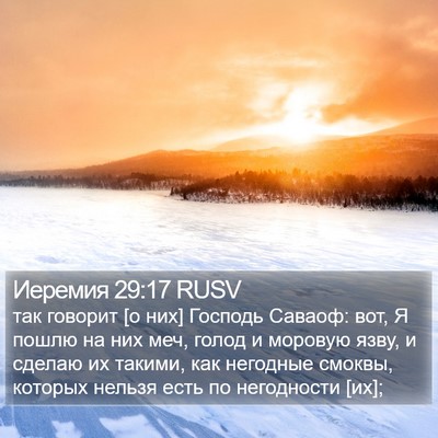 Иеремия 29:17 RUSV Bible Verse Image
