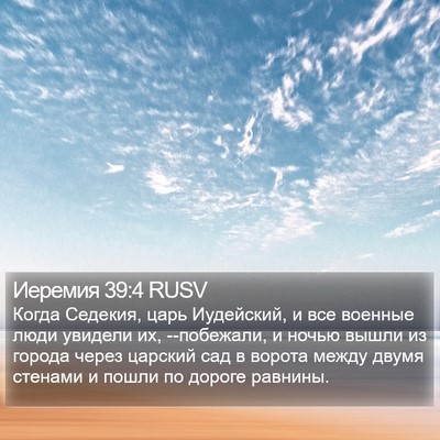 Иеремия 39:4 RUSV Bible Verse Image