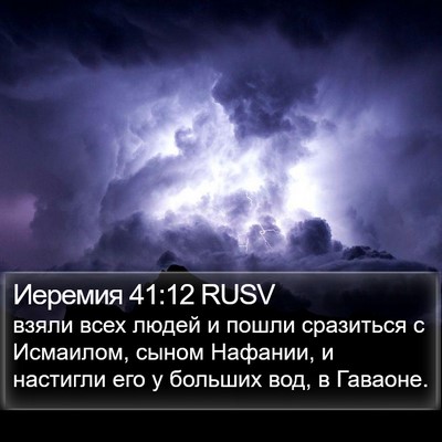 Иеремия 41:12 RUSV Bible Verse Image