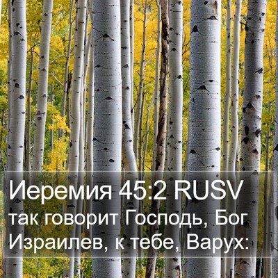 Иеремия 45:2 RUSV Bible Verse Image