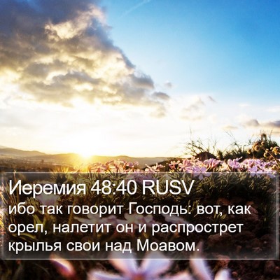 Иеремия 48:40 RUSV Bible Verse Image