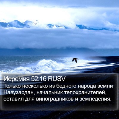Иеремия 52:16 RUSV Bible Verse Image