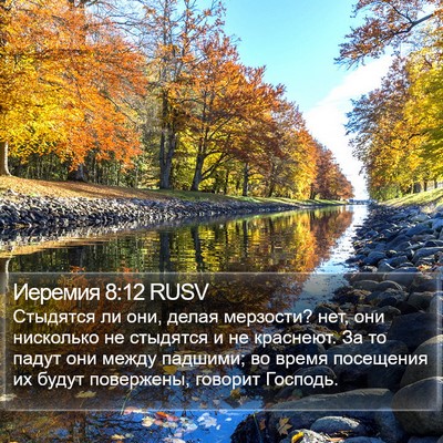 Иеремия 8:12 RUSV Bible Verse Image