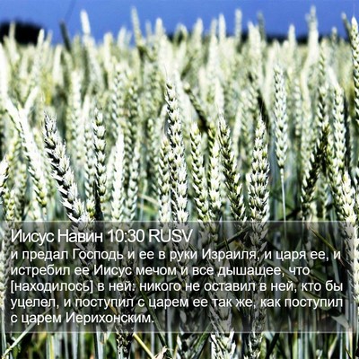 Иисус Навин 10:30 RUSV Bible Verse Image