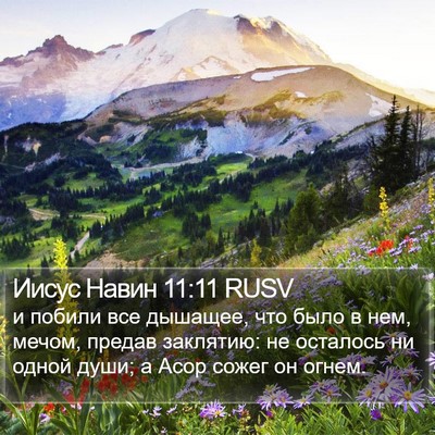 Иисус Навин 11:11 RUSV Bible Verse Image
