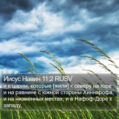 Иисус Навин 11:2 RUSV Bible Verse Image