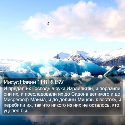 Иисус Навин 11:8 RUSV Bible Verse Image