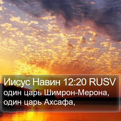 Иисус Навин 12:20 RUSV Bible Verse Image