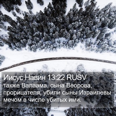 Иисус Навин 13:22 RUSV Bible Verse Image