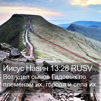 Иисус Навин 13:28 RUSV Bible Verse Image