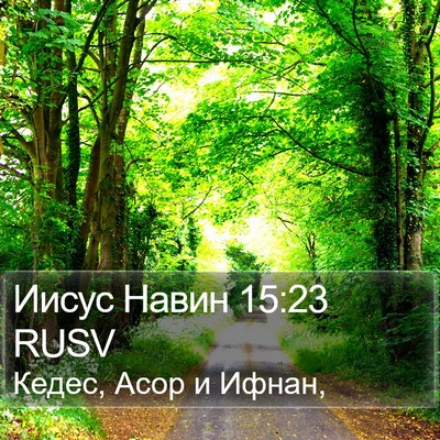 Иисус Навин 15:23 RUSV Bible Verse Image