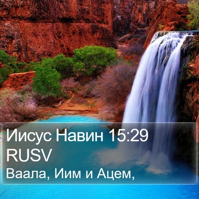 Иисус Навин 15:29 RUSV Bible Verse Image