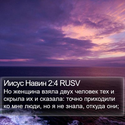Иисус Навин 2:4 RUSV Bible Verse Image
