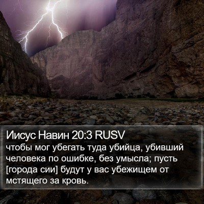 Иисус Навин 20:3 RUSV Bible Verse Image