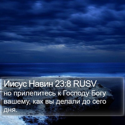 Иисус Навин 23:8 RUSV Bible Verse Image