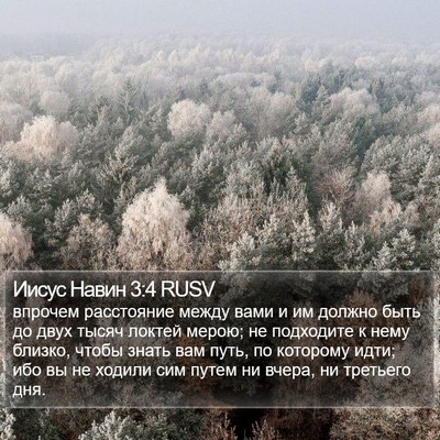 Иисус Навин 3:4 RUSV Bible Verse Image