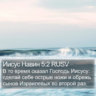 Иисус Навин 5:2 RUSV Bible Verse Image