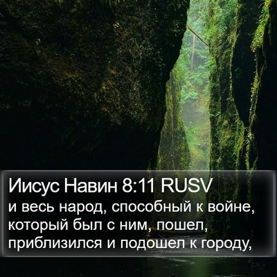 Иисус Навин 8:11 RUSV Bible Verse Image