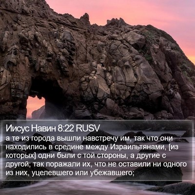Иисус Навин 8:22 RUSV Bible Verse Image