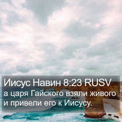 Иисус Навин 8:23 RUSV Bible Verse Image