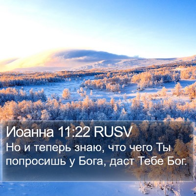 Иоанна 11:22 RUSV Bible Verse Image