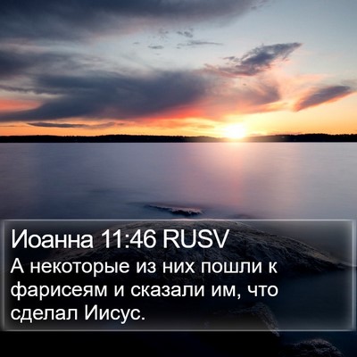 Иоанна 11:46 RUSV Bible Verse Image