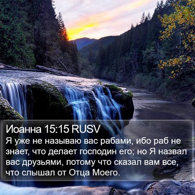 Иоанна 15:15 RUSV Bible Verse Image