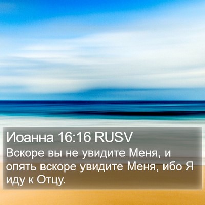 Иоанна 16:16 RUSV Bible Verse Image
