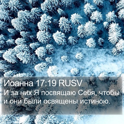 Иоанна 17:19 RUSV Bible Verse Image