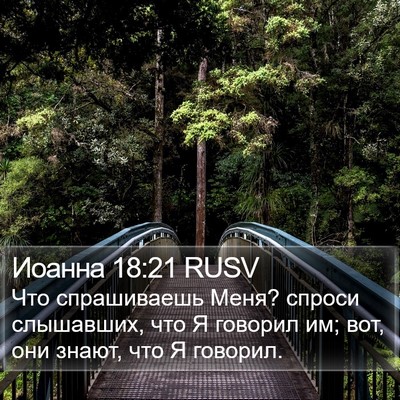 Иоанна 18:21 RUSV Bible Verse Image