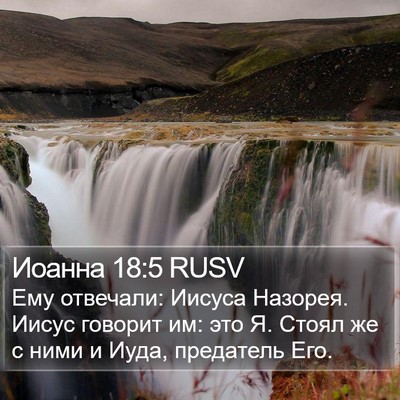 Иоанна 18:5 RUSV Bible Verse Image