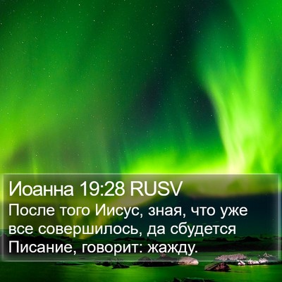 Иоанна 19:28 RUSV Bible Verse Image