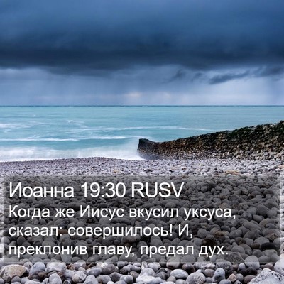 Иоанна 19:30 RUSV Bible Verse Image