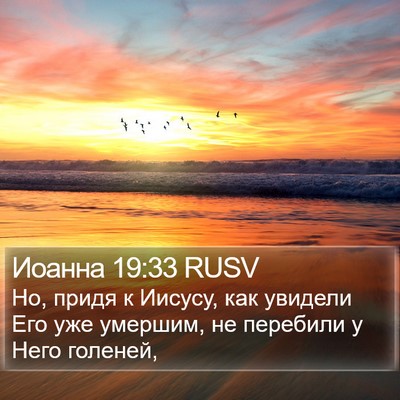 Иоанна 19:33 RUSV Bible Verse Image