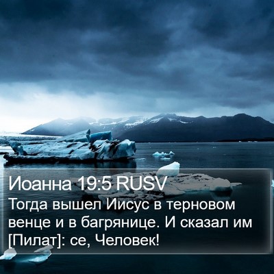 Иоанна 19:5 RUSV Bible Verse Image