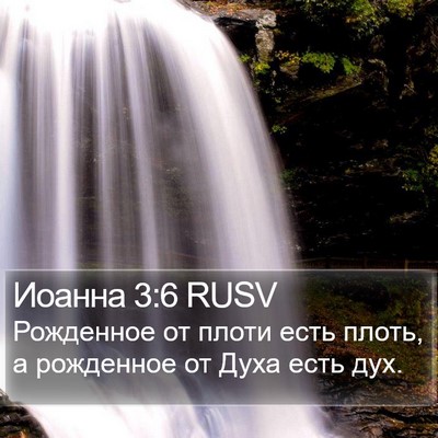 Иоанна 3:6 RUSV Bible Verse Image
