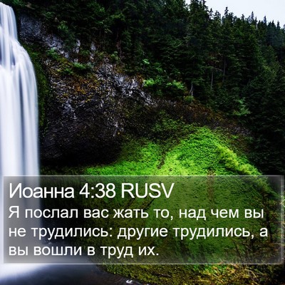 Иоанна 4:38 RUSV Bible Verse Image